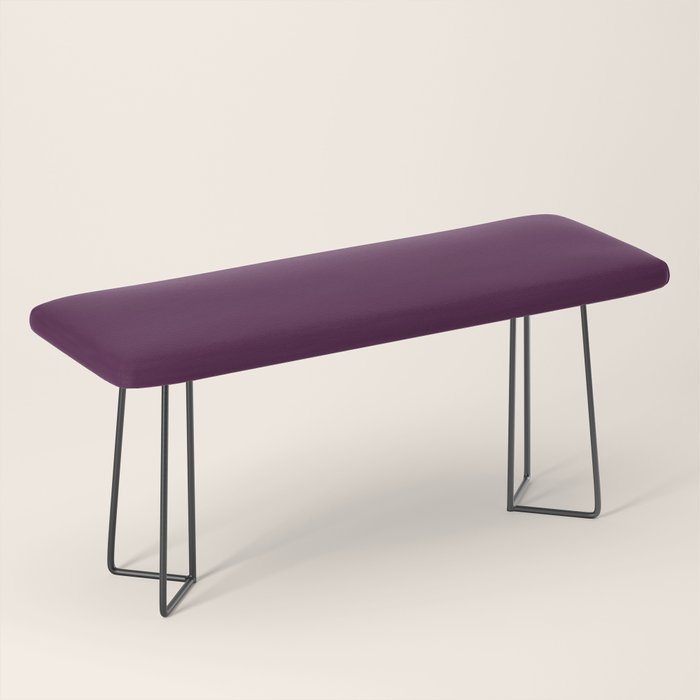 Plum Purple Solid Color Bench Gallery Image 1