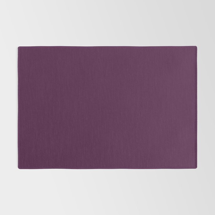 Plum Purple Solid Color Rug Gallery Image 2