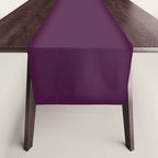 Plum Purple Solid Color Table Runner Gallery Image 1