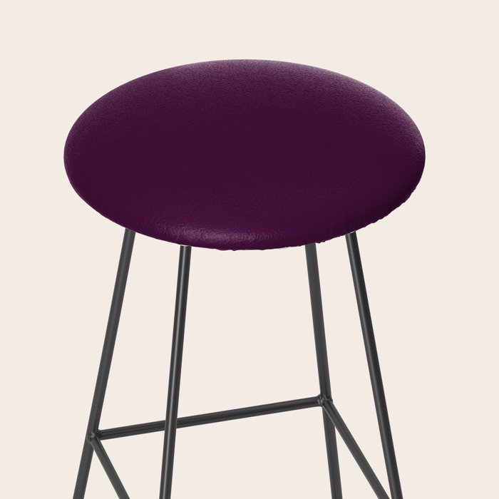 Plum Purple Solid Color Stool Gallery Image 2