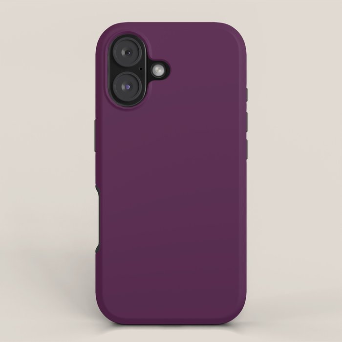 Plum Purple Solid Color iPhone Case