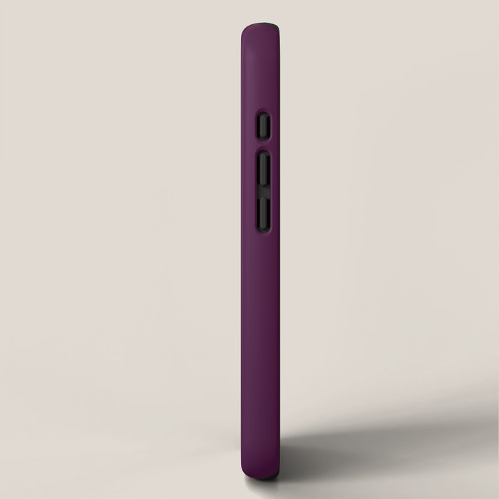 Plum Purple Solid Color iPhone Case Gallery Image 2