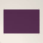 Plum Purple Solid Color Welcome Mat Gallery Image 1