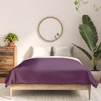 Plum Purple Solid Color Comforter Gallery Image 3