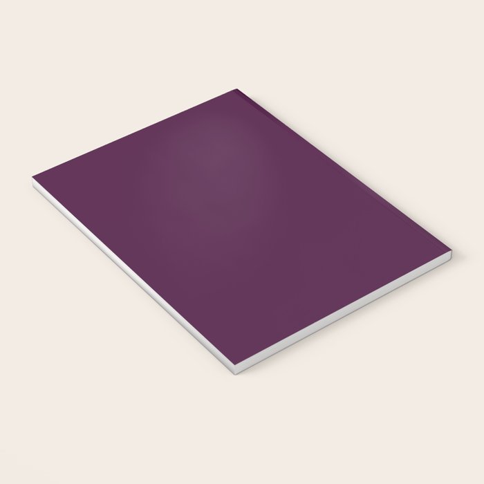 Plum Purple Solid Color Notebook Gallery Image 3