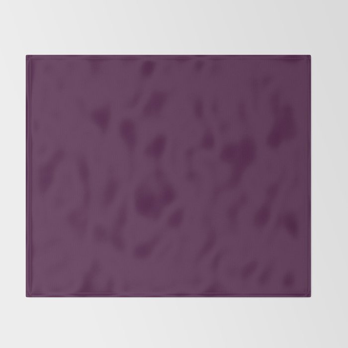 Plum Purple Solid Color Throw Blanket Gallery Image 2