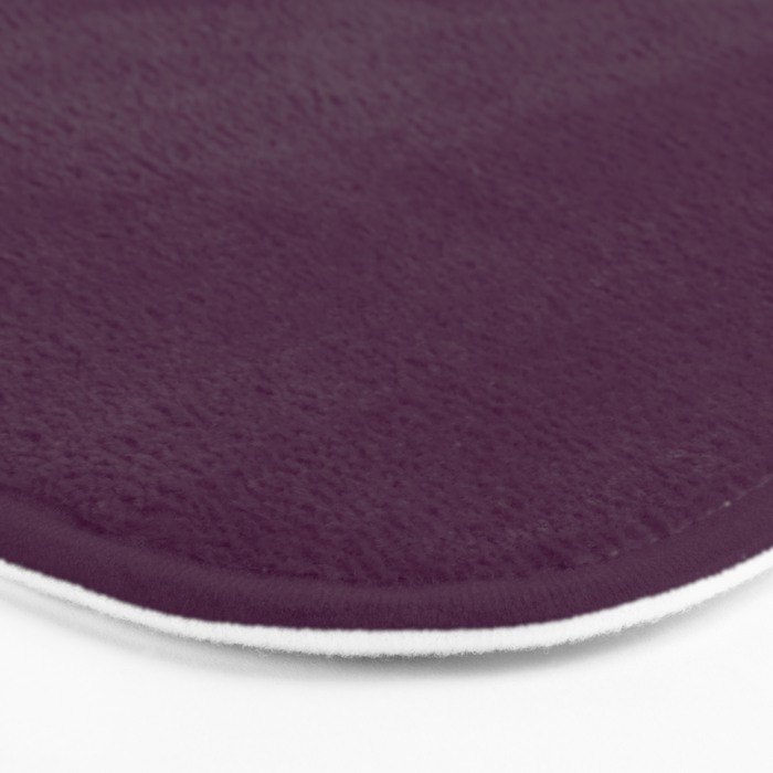 Plum Purple Solid Color Bath Mat Gallery Image 3