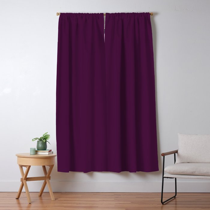 Plum Purple Solid Color Window Curtain Gallery Image 1