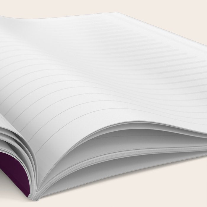 Plum Purple Solid Color Notebook Gallery Image 2