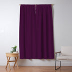 Plum Purple Solid Color Window Curtain Gallery Image 5
