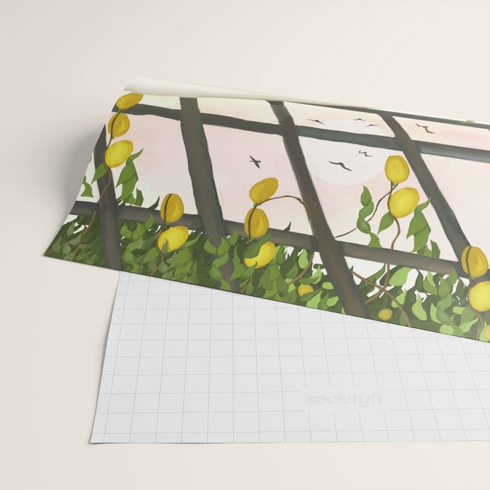 Beneath the Lemon Canopy Wrapping Paper Gallery Image 2