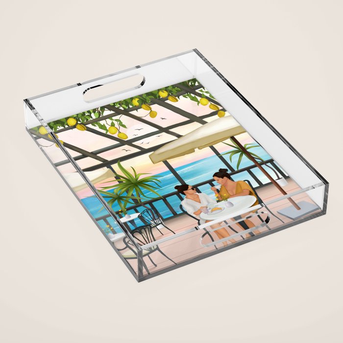 Beneath the Lemon Canopy Acrylic Tray Gallery Image 1