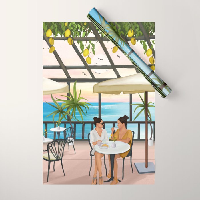 Beneath the Lemon Canopy Wrapping Paper Gallery Image 1