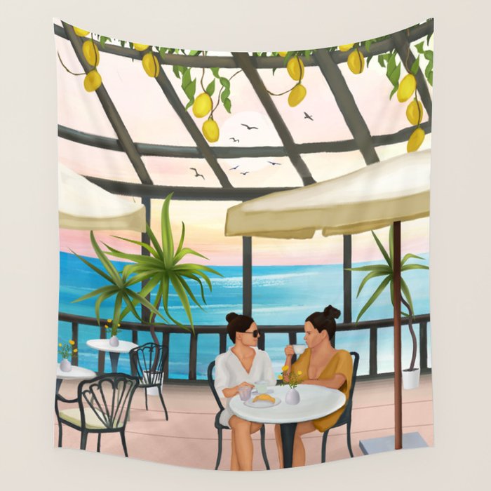 Beneath the Lemon Canopy Wall Tapestry Gallery Image 1