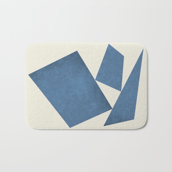 3 Forms Composition - Blue Bath Mat Gallery Image 1