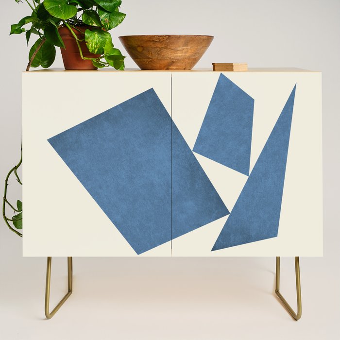 3 Forms Composition - Blue Credenza Gallery Image 1