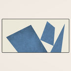 3 Forms Composition - Blue Desk Mat Gallery Image 3