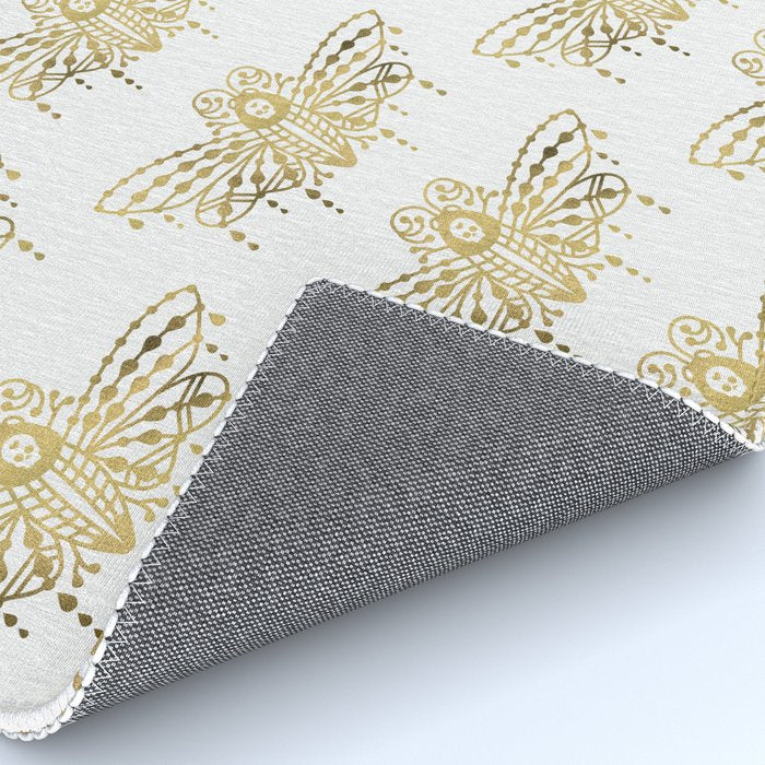 Death's Head Hawkmoth - Gold Palette Rug Gallery Image 4