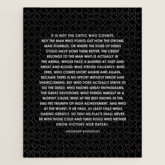 The Man in the Arena - Theodore Roosevelt Jigsaw Puzzle Gallery Image 1