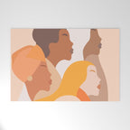 Girl Power - Strong womenâs Portrait 1. Neutral Welcome Mat Gallery Image 1