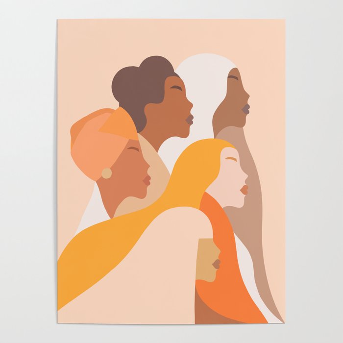 Girl Power - Strong womenâs Portrait 1. Neutral Poster Gallery Image 4