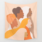 Girl Power - Strong womenâs Portrait 1. Neutral Wall Tapestry Gallery Image 4