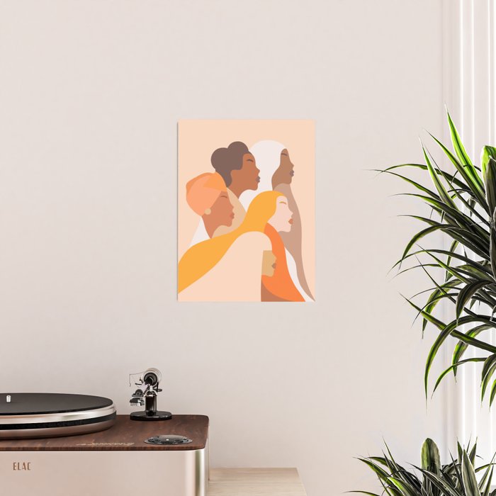 Girl Power - Strong womenâs Portrait 1. Neutral Poster Gallery Image 2
