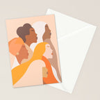 Girl Power - Strong womenâs Portrait 1. Neutral Stationery Card Gallery Image 2