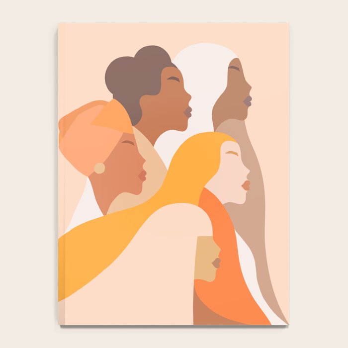 Girl Power - Strong womenâs Portrait 1. Neutral Notebook Gallery Image 4