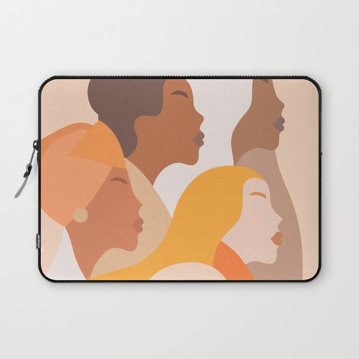 Girl Power - Strong womenâs Portrait 1. Neutral Laptop Sleeve Gallery Image 1
