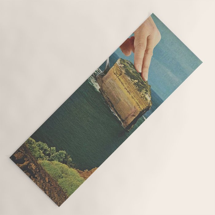 Serving up cake by the seaside - Cake slice Yoga Mat Gallery Image 1