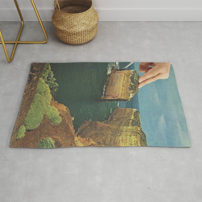 Serving up cake by the seaside - Cake slice Rug Gallery Image 1