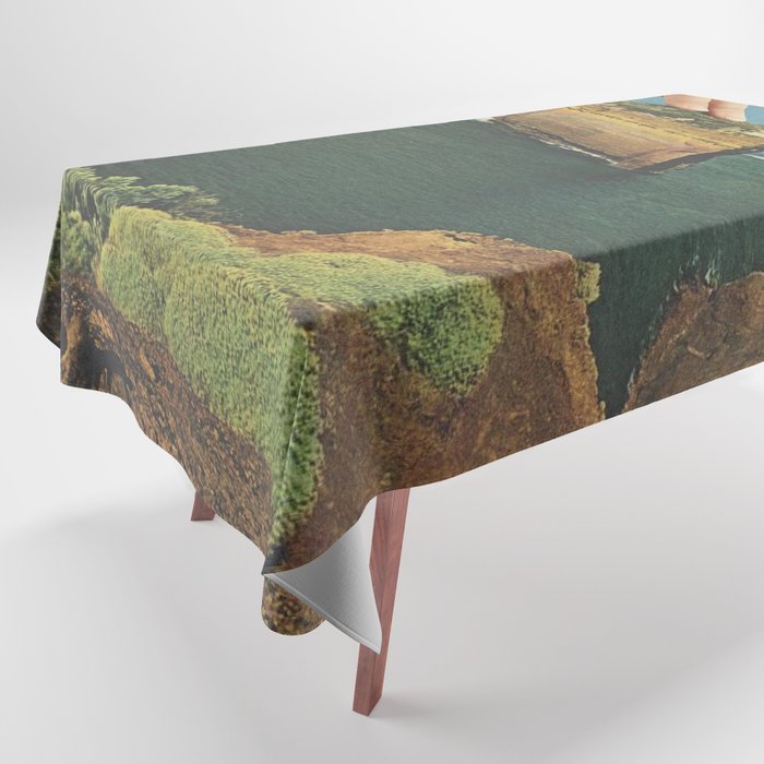 Serving up cake by the seaside - Cake slice Tablecloth Gallery Image 1
