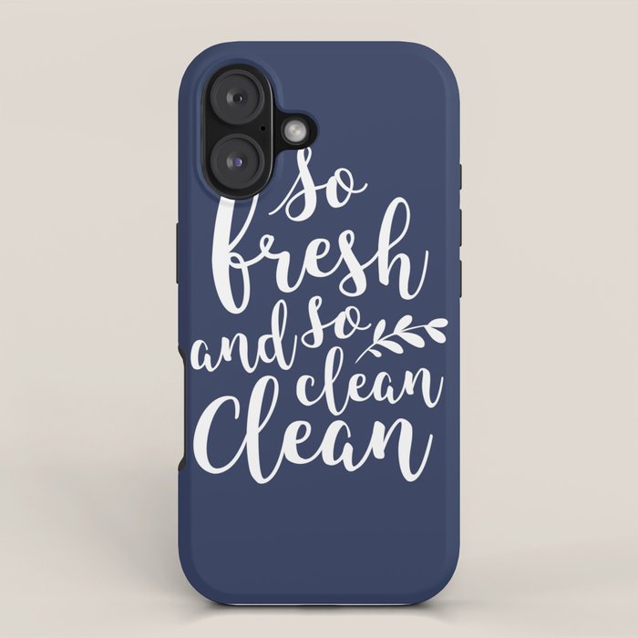 so fresh so clean clean (navy) iPhone Case Gallery Image 1
