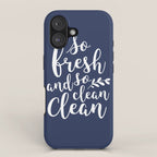 so fresh so clean clean (navy) iPhone Case Gallery Image 1