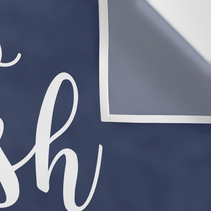 so fresh so clean clean (navy) Wall Tapestry Gallery Image 3