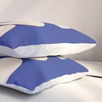 Abstract Minimal -Plant 3-2  Cobalt Blue Pillow Sham Gallery Image 3