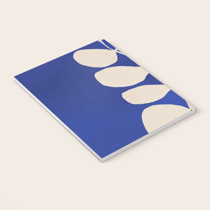 Abstract Minimal -Plant 3-2  Cobalt Blue Notebook Gallery Image 3