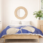 Abstract Minimal -Plant 3-2  Cobalt Blue Duvet Cover Gallery Image 3