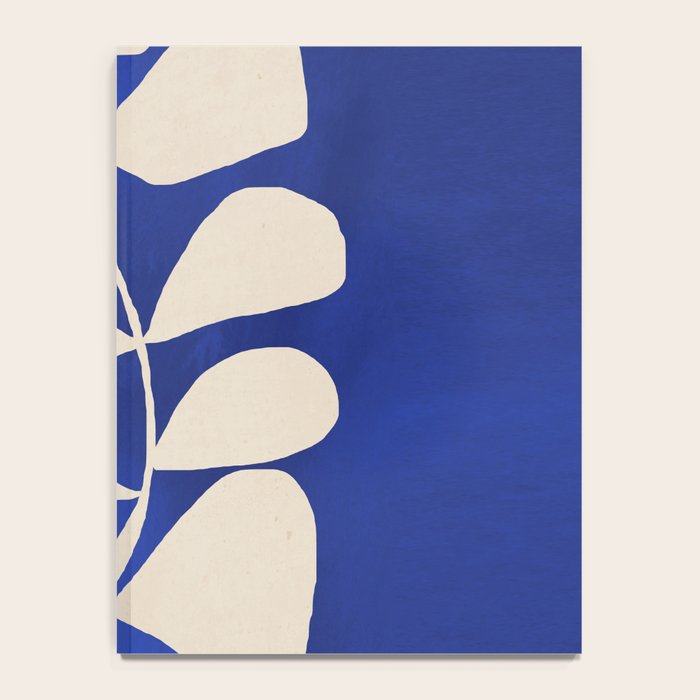 Abstract Minimal -Plant 3-2  Cobalt Blue Notebook Gallery Image 4