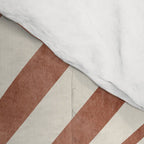 Dark Terracotta Abstract Leaf Artwork Comforter Gallery Image 4