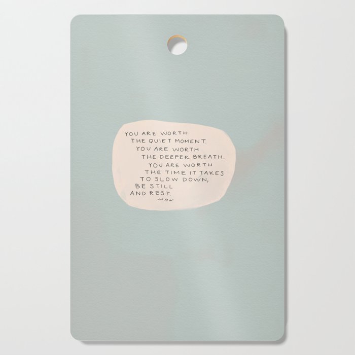 Be Still And Rest. Cutting Board Gallery Image 1