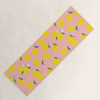 Vintage lemon fruit branch cartoon pattern Yoga Mat Gallery Image 1