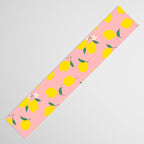 Vintage lemon fruit branch cartoon pattern Table Runner Gallery Image 3