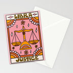 Libra Tarot Card Stationery Card Gallery Image 2