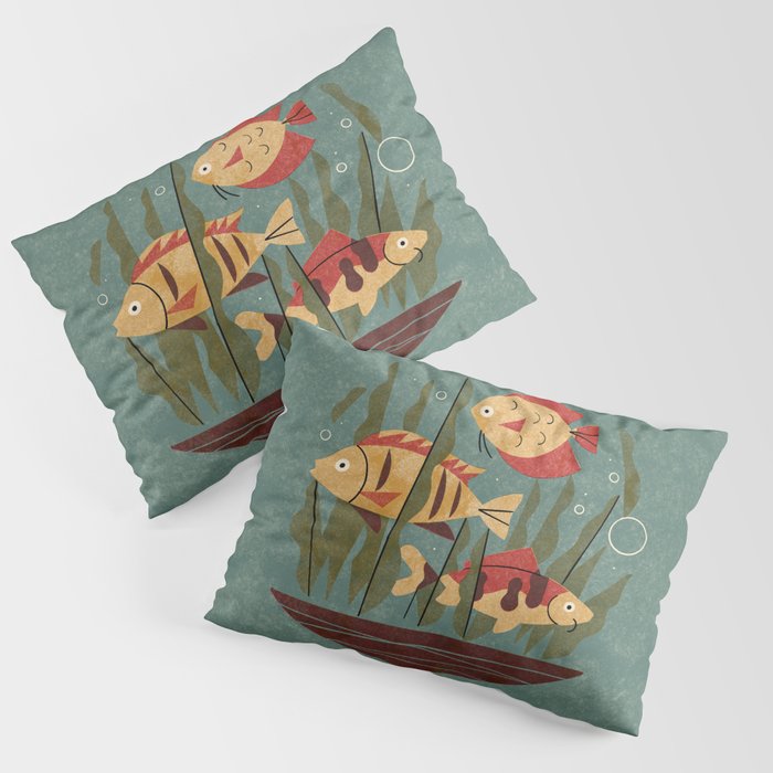 Fish and Seaweed Pillow Sham Gallery Image 3