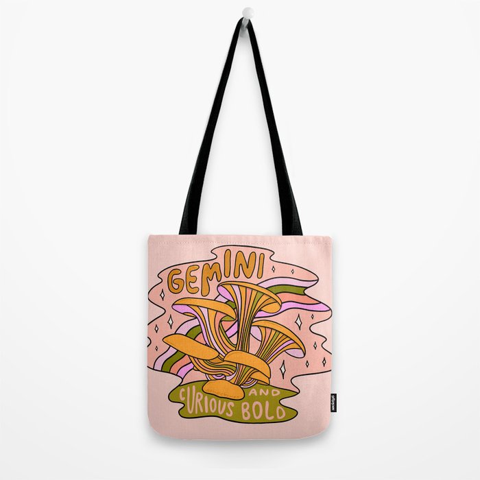 Gemini Mushroom Tote Bag Gallery Image 2