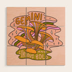 Gemini Mushroom Wood Wall Art Gallery Image 1