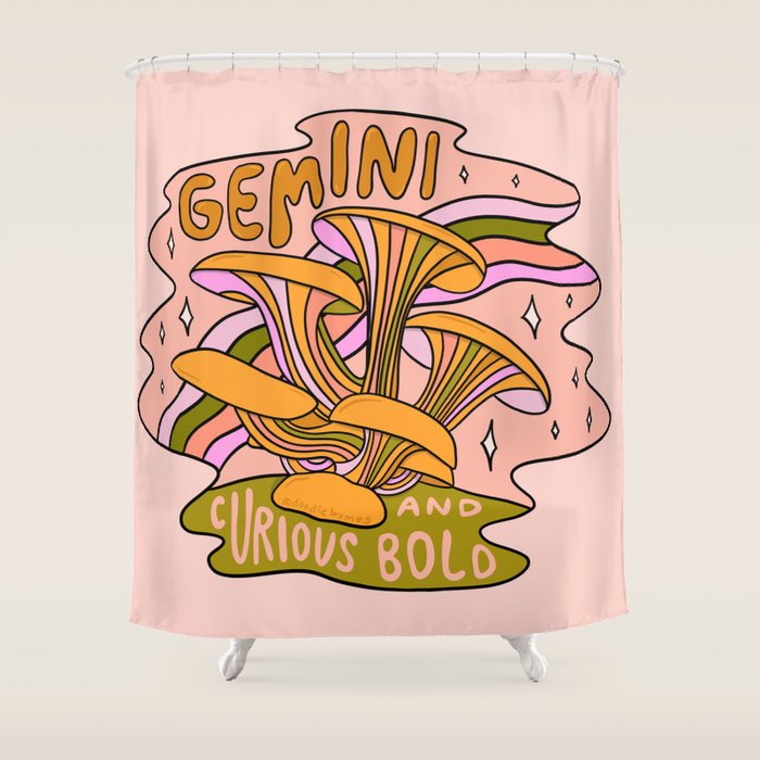 Gemini Mushroom Shower Curtain Gallery Image 1