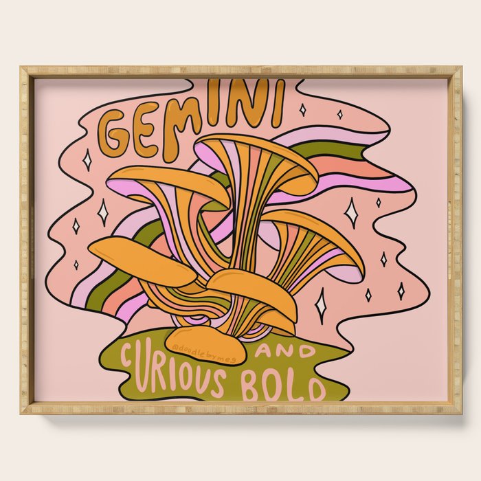 Gemini Mushroom Serving Tray Gallery Image 1